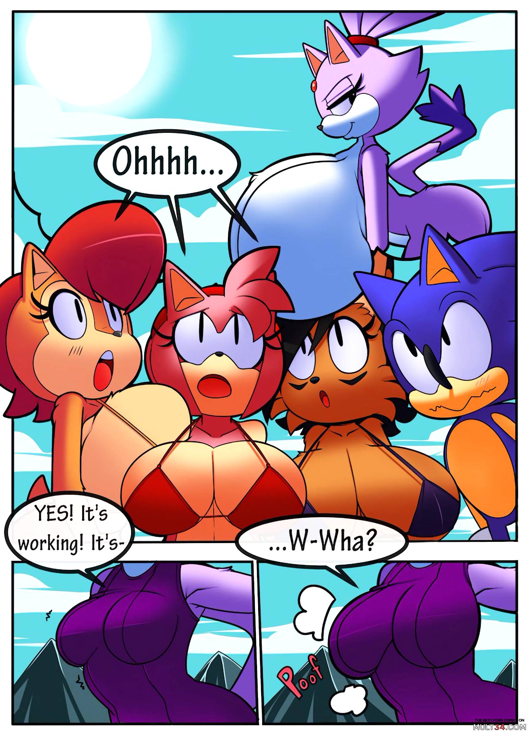 Sonic Girls Breast Expansion page 10