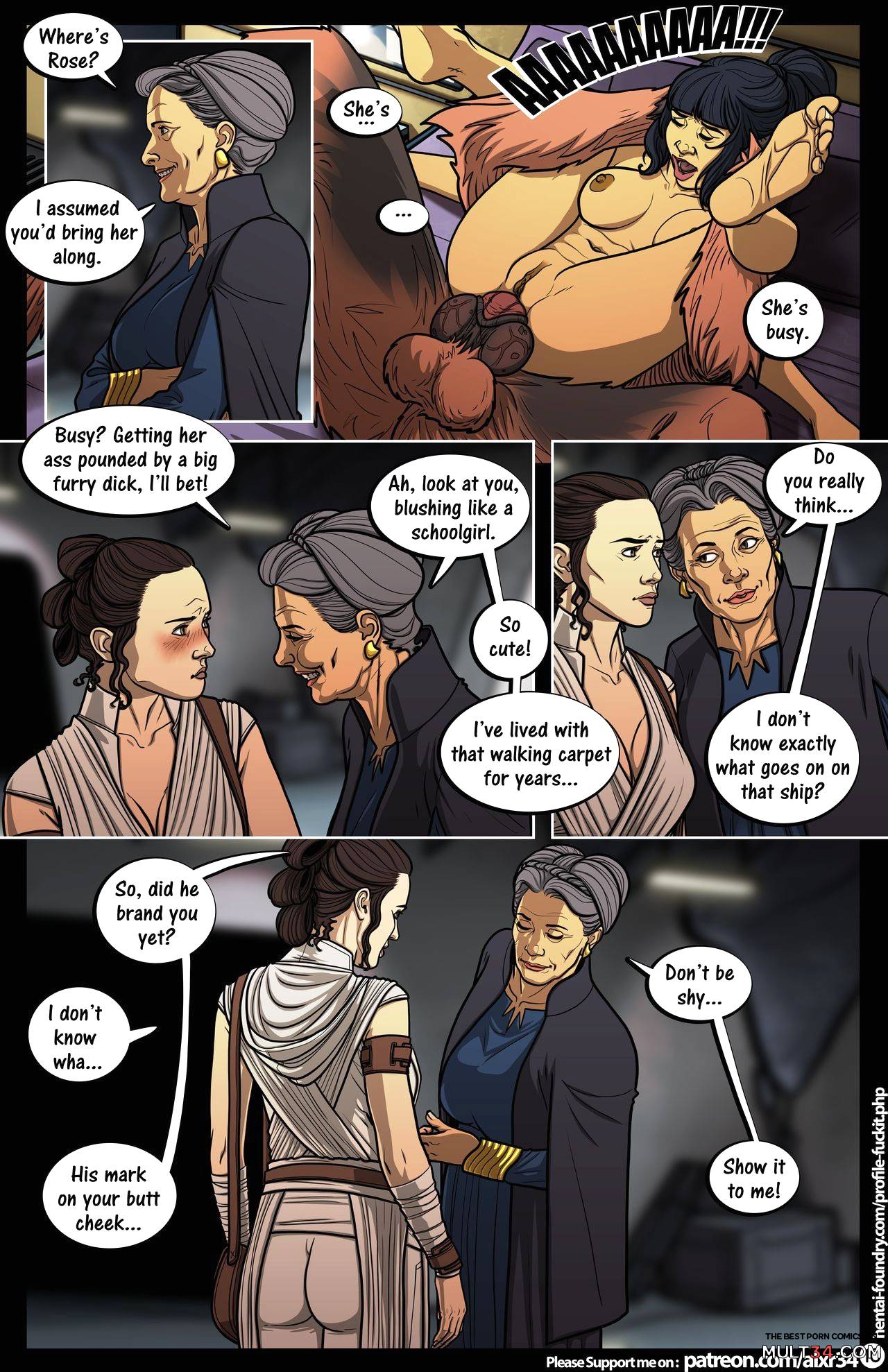 Star Wars: A Complete Guide to Wookie Sex III page 11