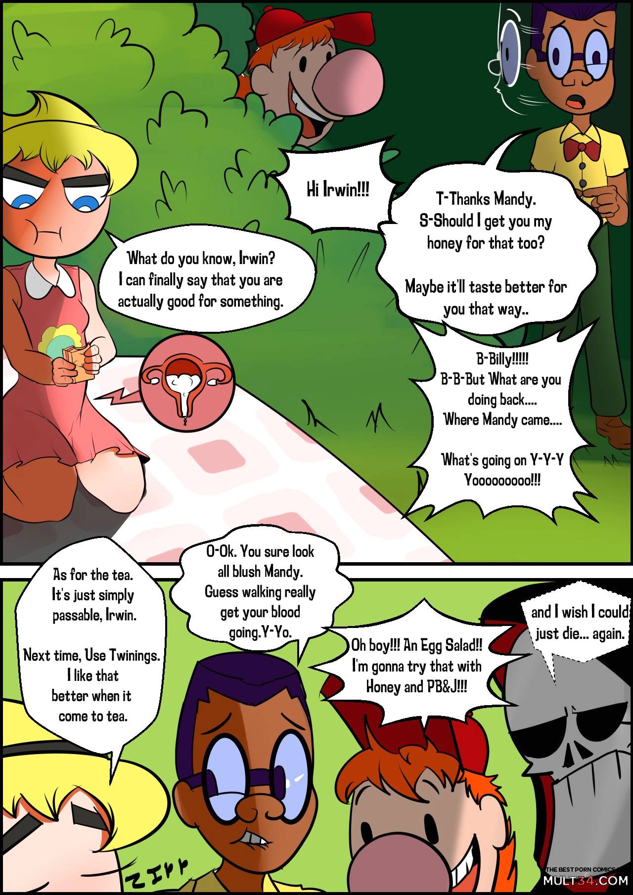 The Grim adventure of Billy and Mandy "Irwin Got a Clue" page 18