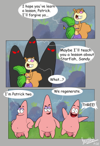 Patrick Star and Sandy Cheeks page 1