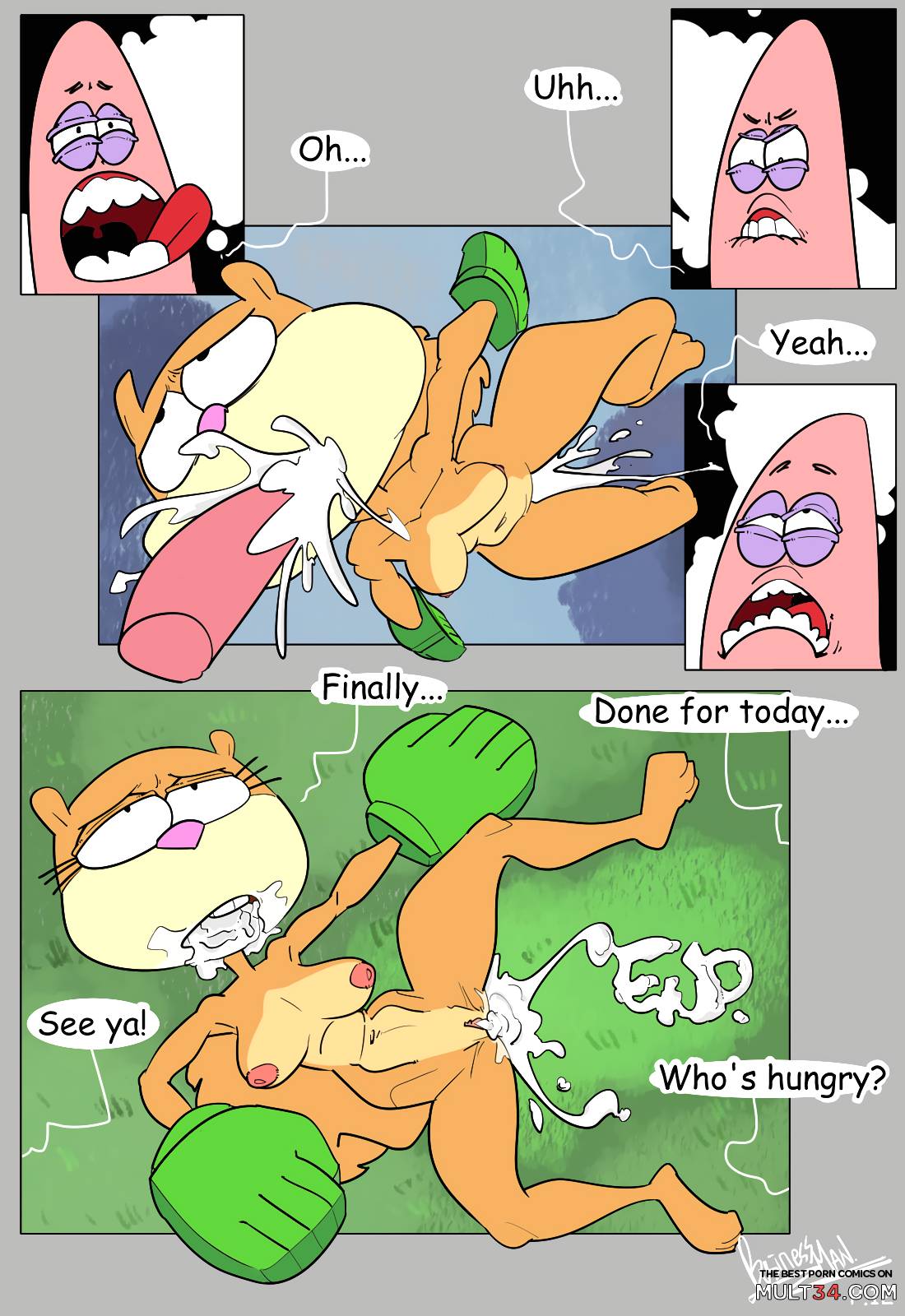 Patrick Star and Sandy Cheeks page 11
