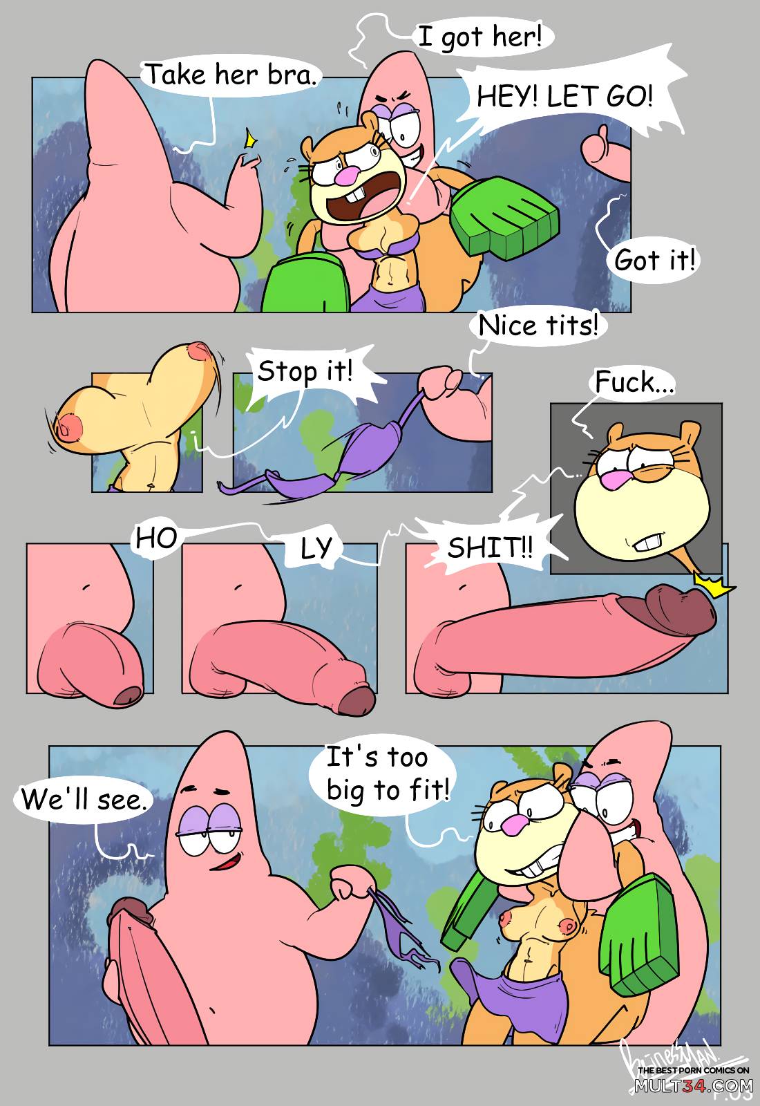 Patrick Star and Sandy Cheeks page 2