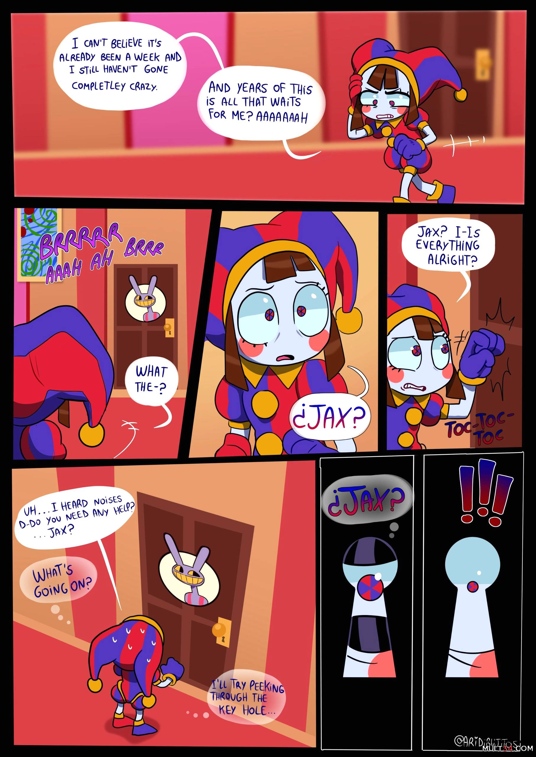 Pomni x jax r34 comic