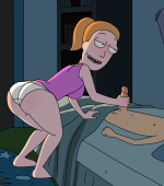 Sneaking Into Morty's Room at Night page 1