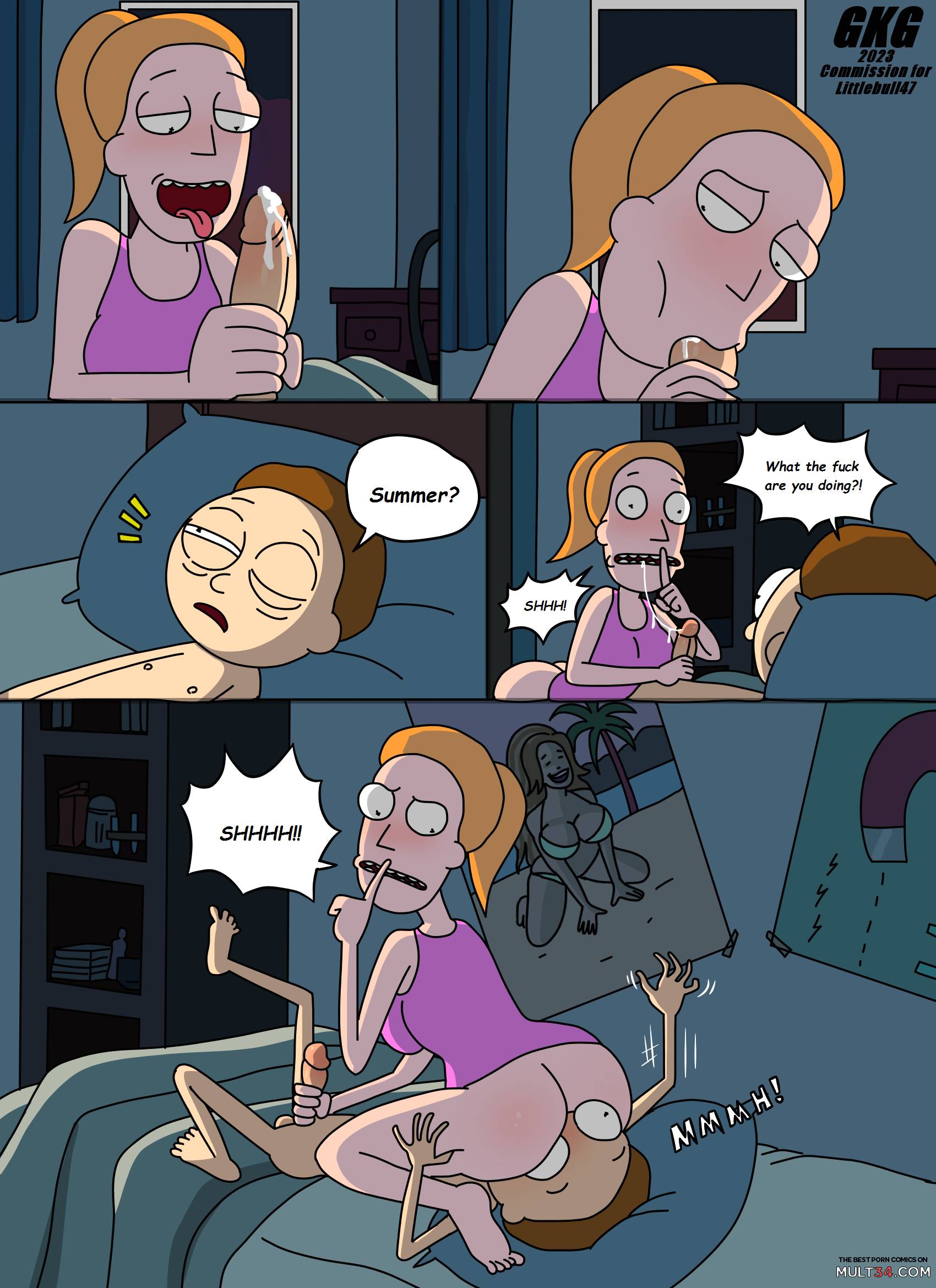 Sneaking Into Morty's Room at Night page 2