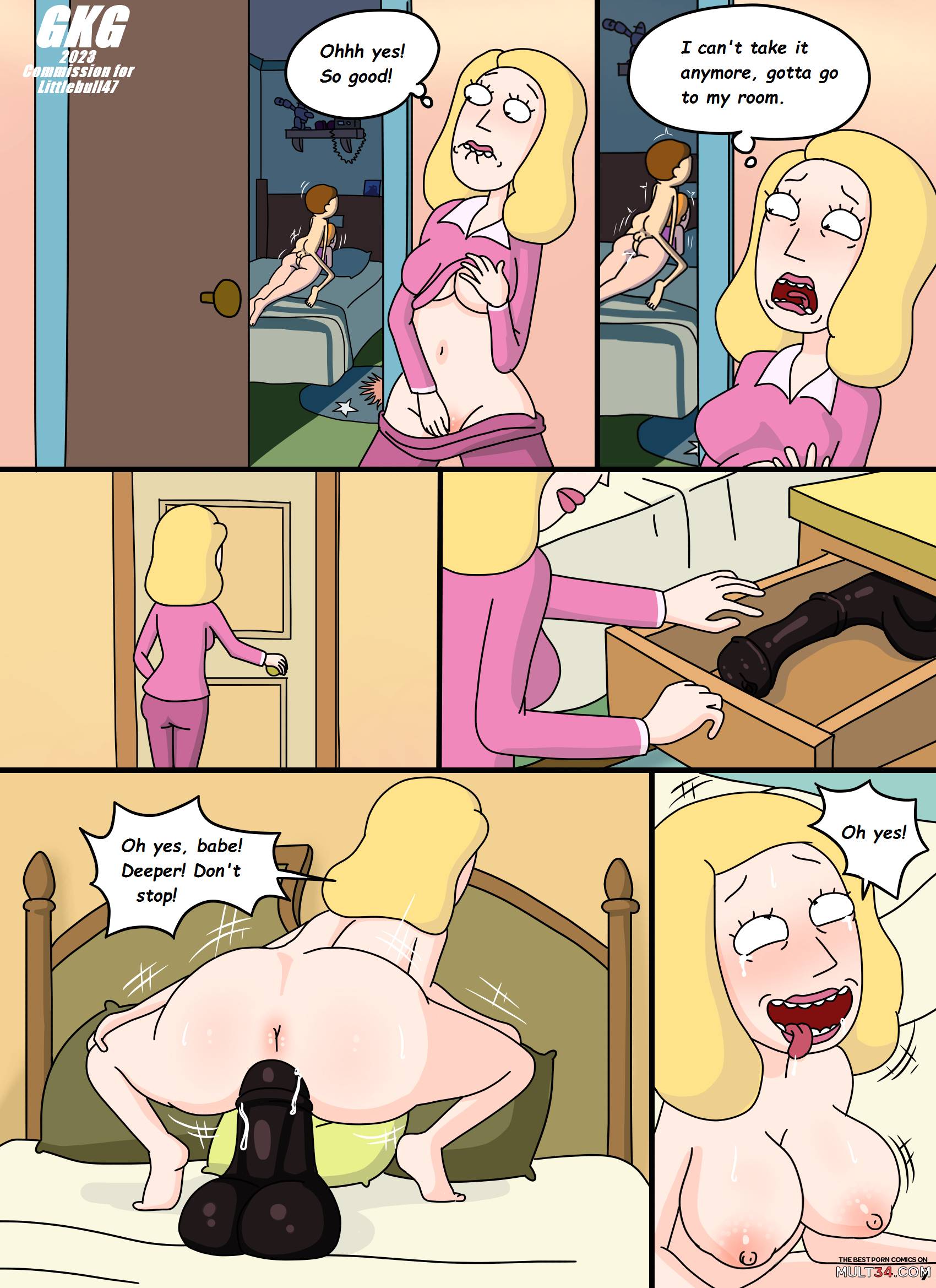Sneaking Into Morty's Room at Night page 7
