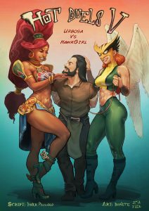 Hot Duels V Urbosa vs Hawkgirl page 1
