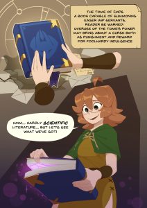 Monster Researcher Eclair and the Book of Imps! page 1
