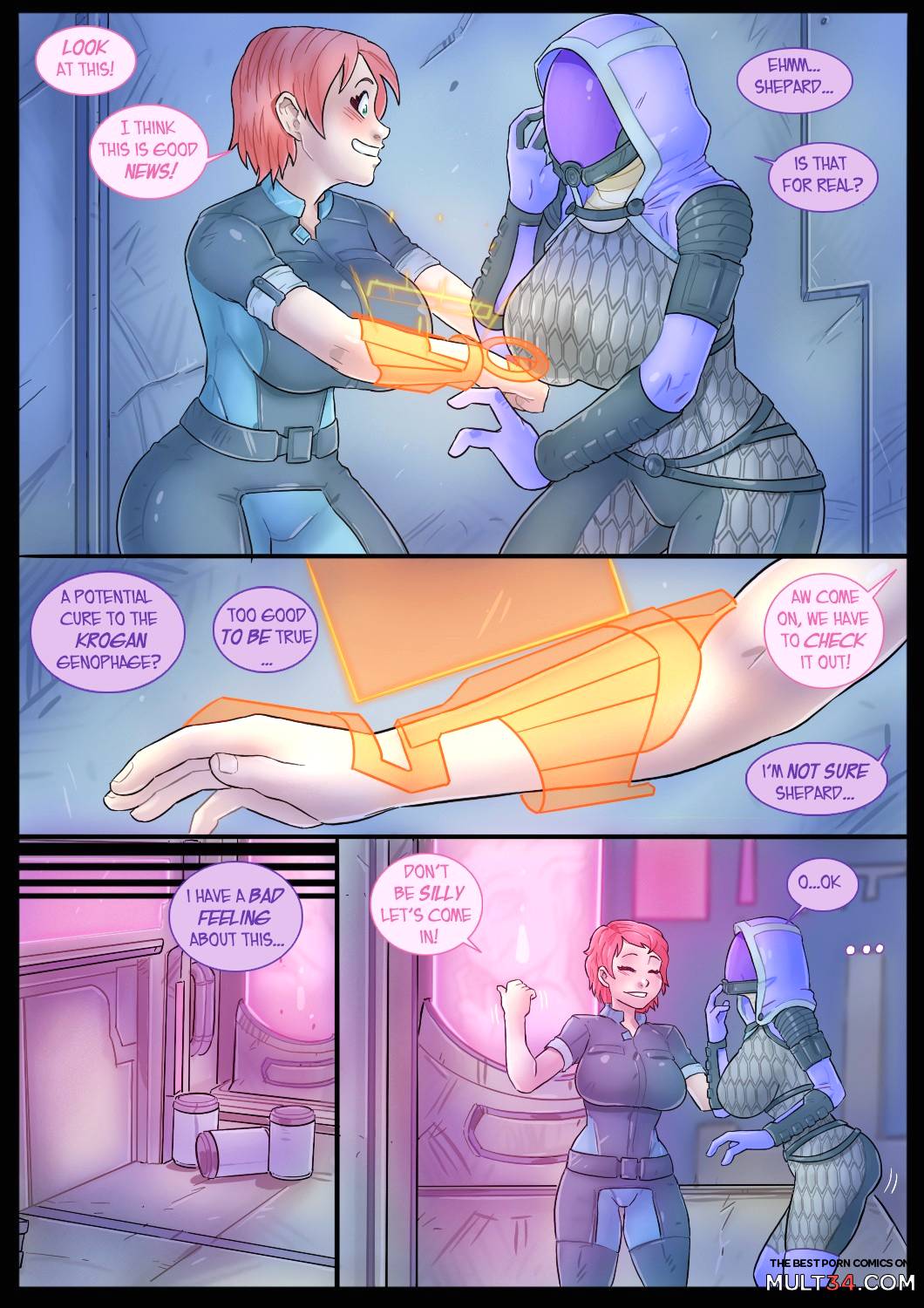 Mass Effect Lesbian - Mass Effect porn comics, cartoon porn comics, Rule 34