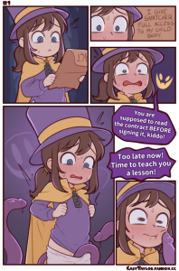Hat Kid - The Fine Print - Porn Comics page 1