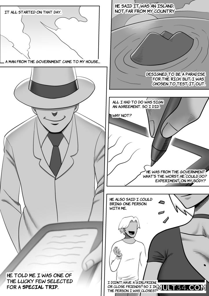 Mother and Son on a desert island 1 page 2