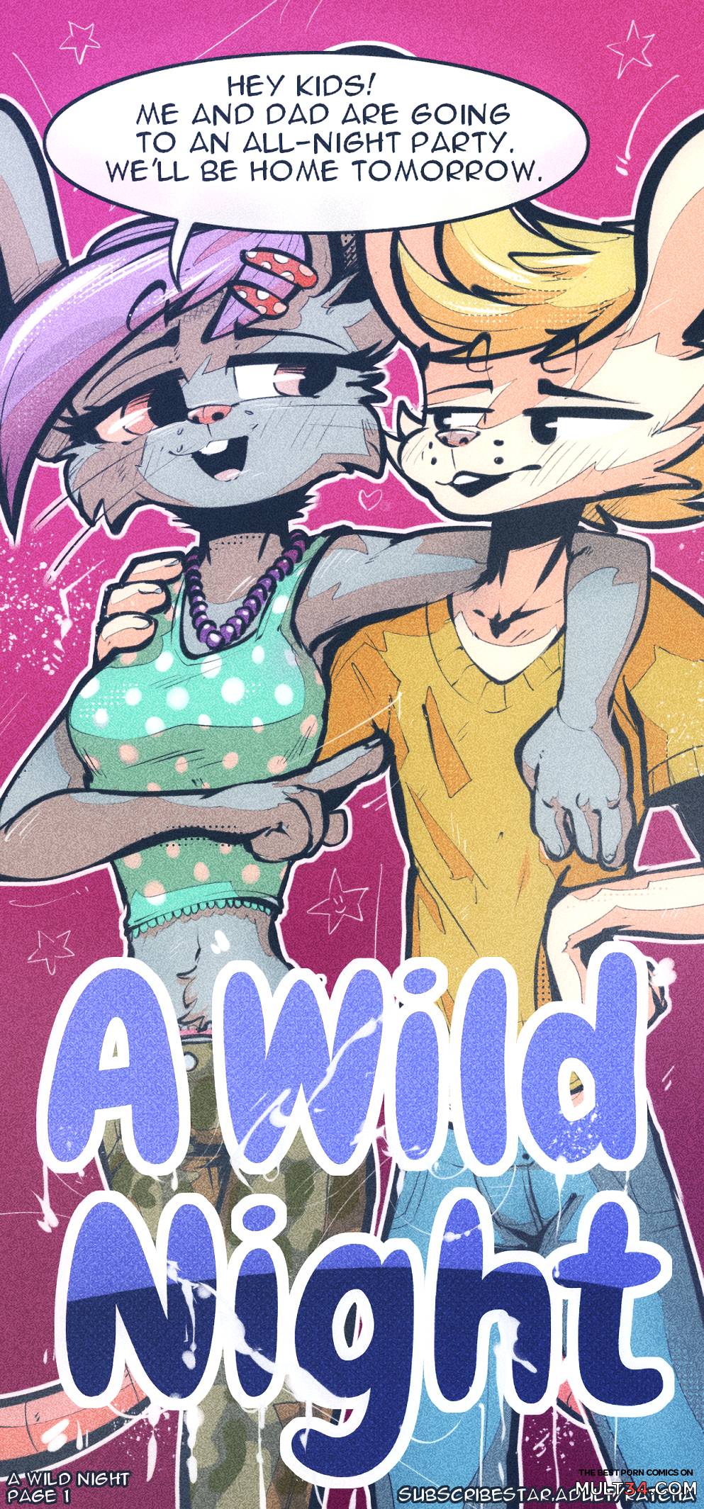A Wild Night - Porn Comics page 1