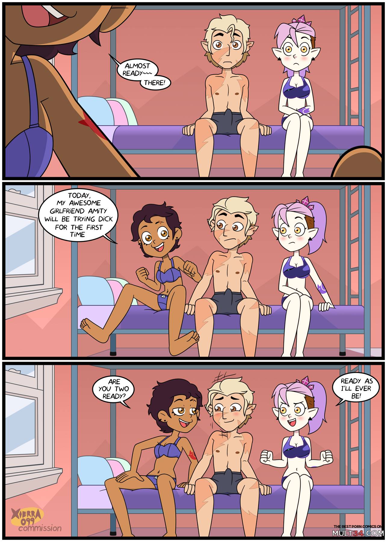 Amity tries dick for the first time - Porn Comics page 1