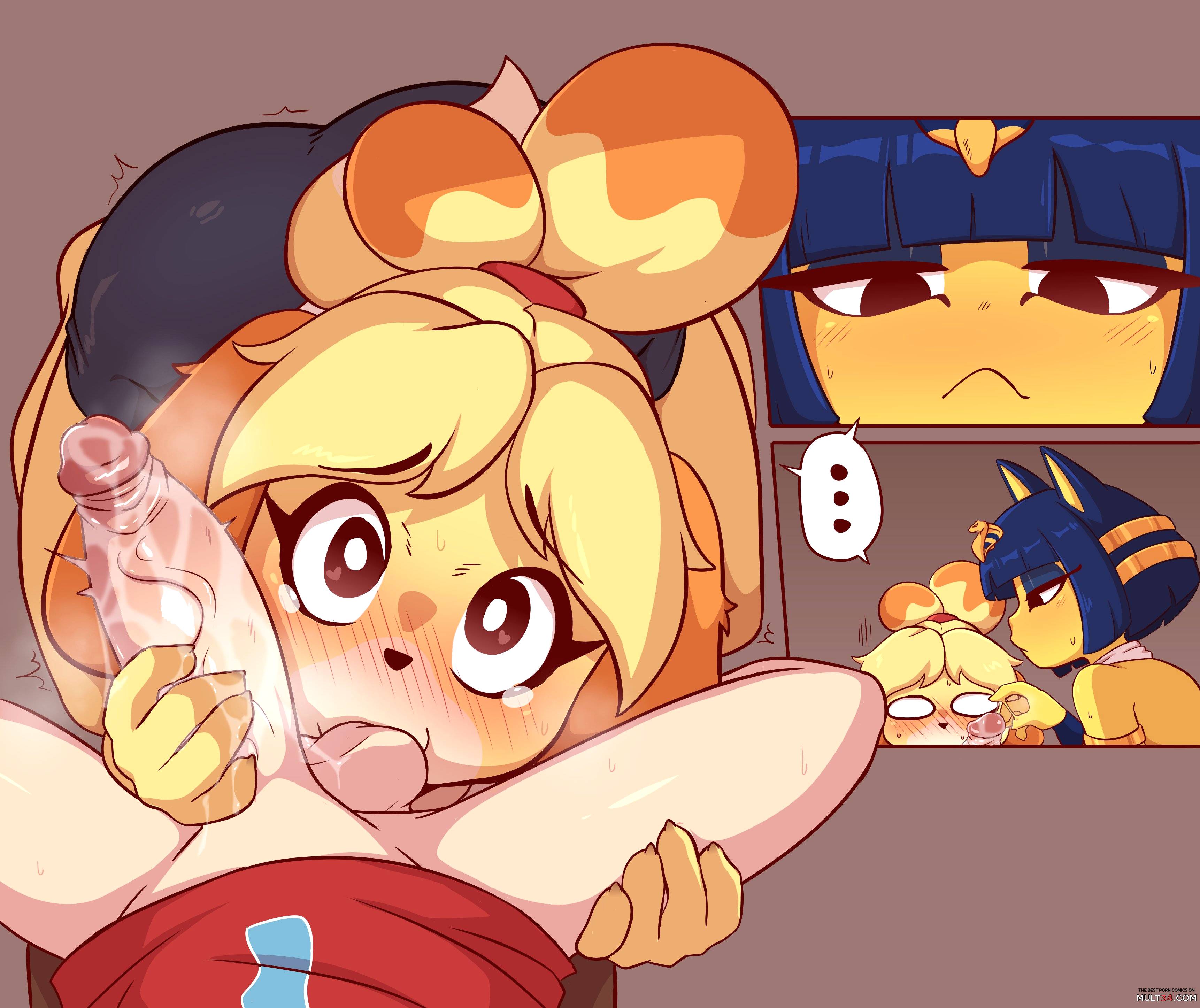 Ankha x Mayor x Isabelle - Porn Comics page 3
