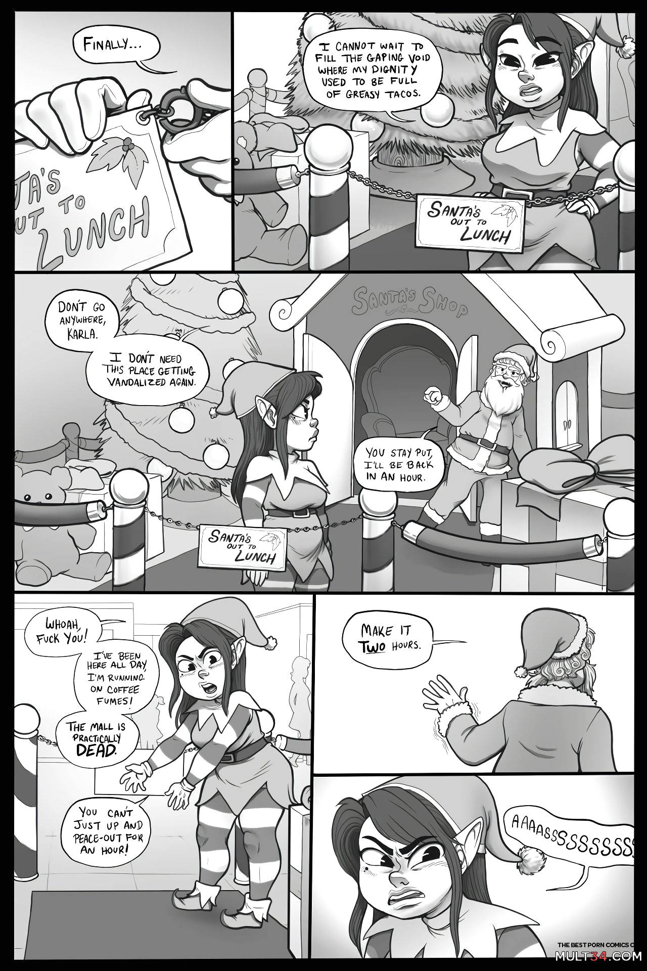 Christmas Elf - Porn Comics page 1