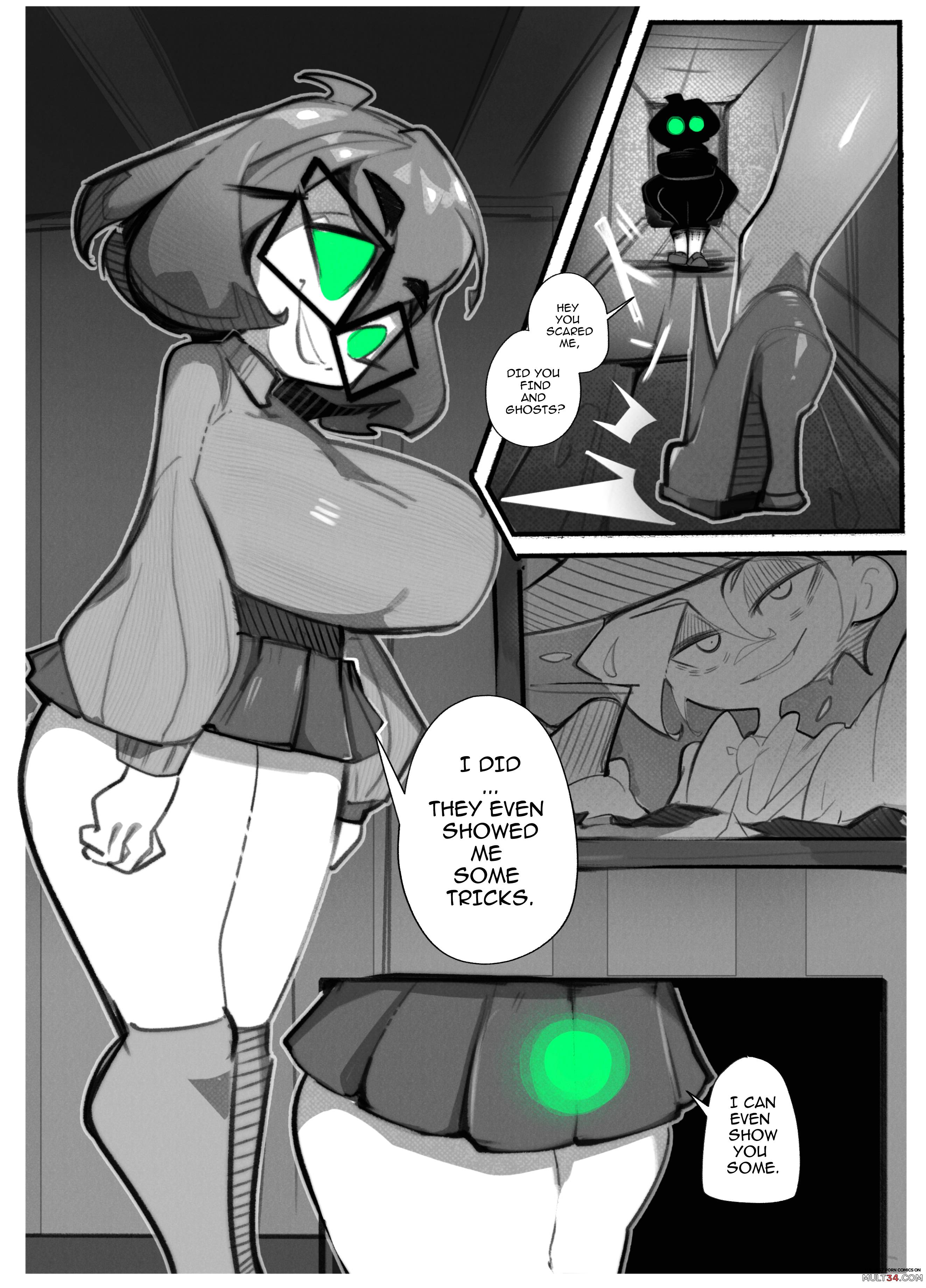Detective girls and The Horny Ghost - Porn Comics page 16