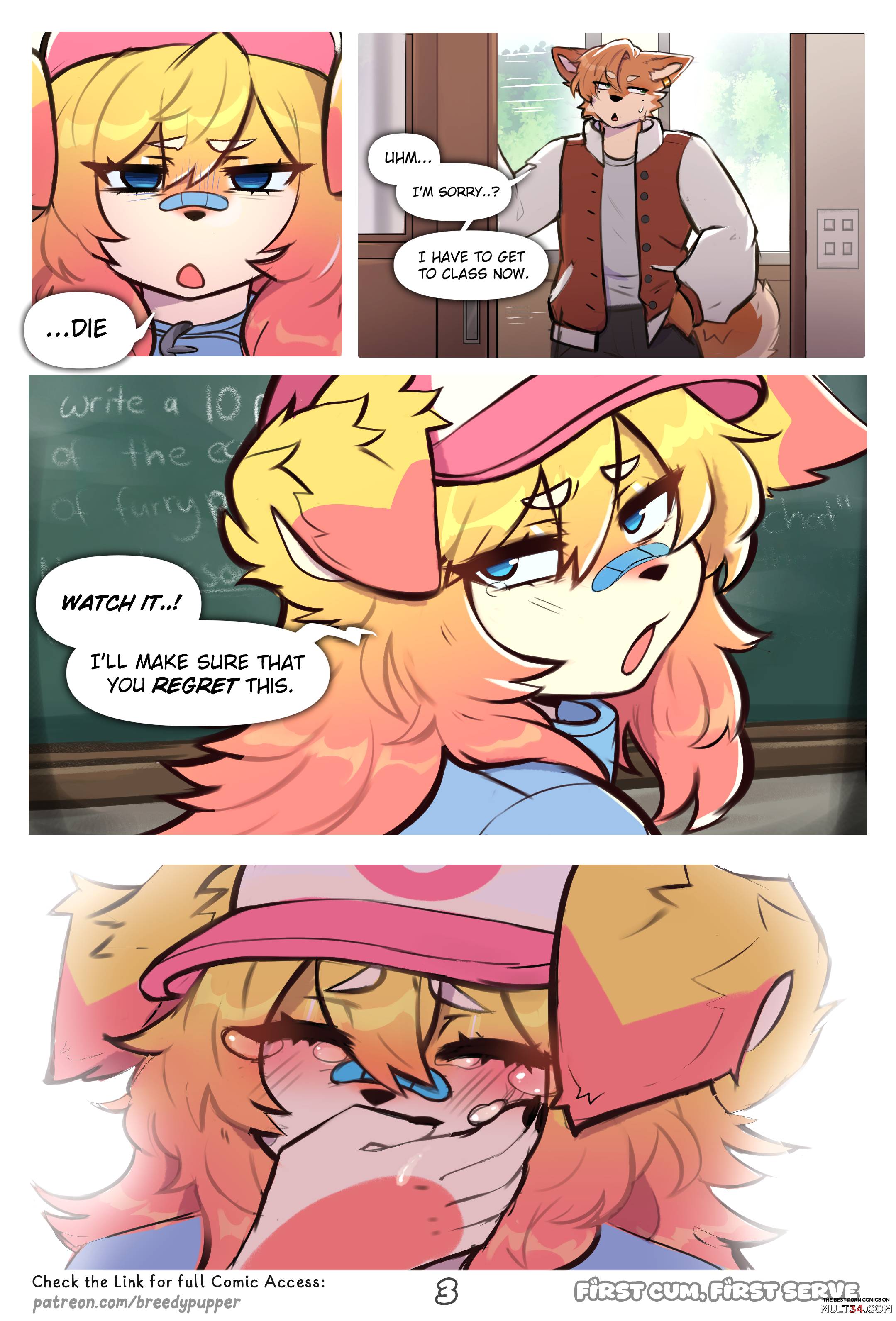 First Cum, First Serve! - Porn Comics page 4