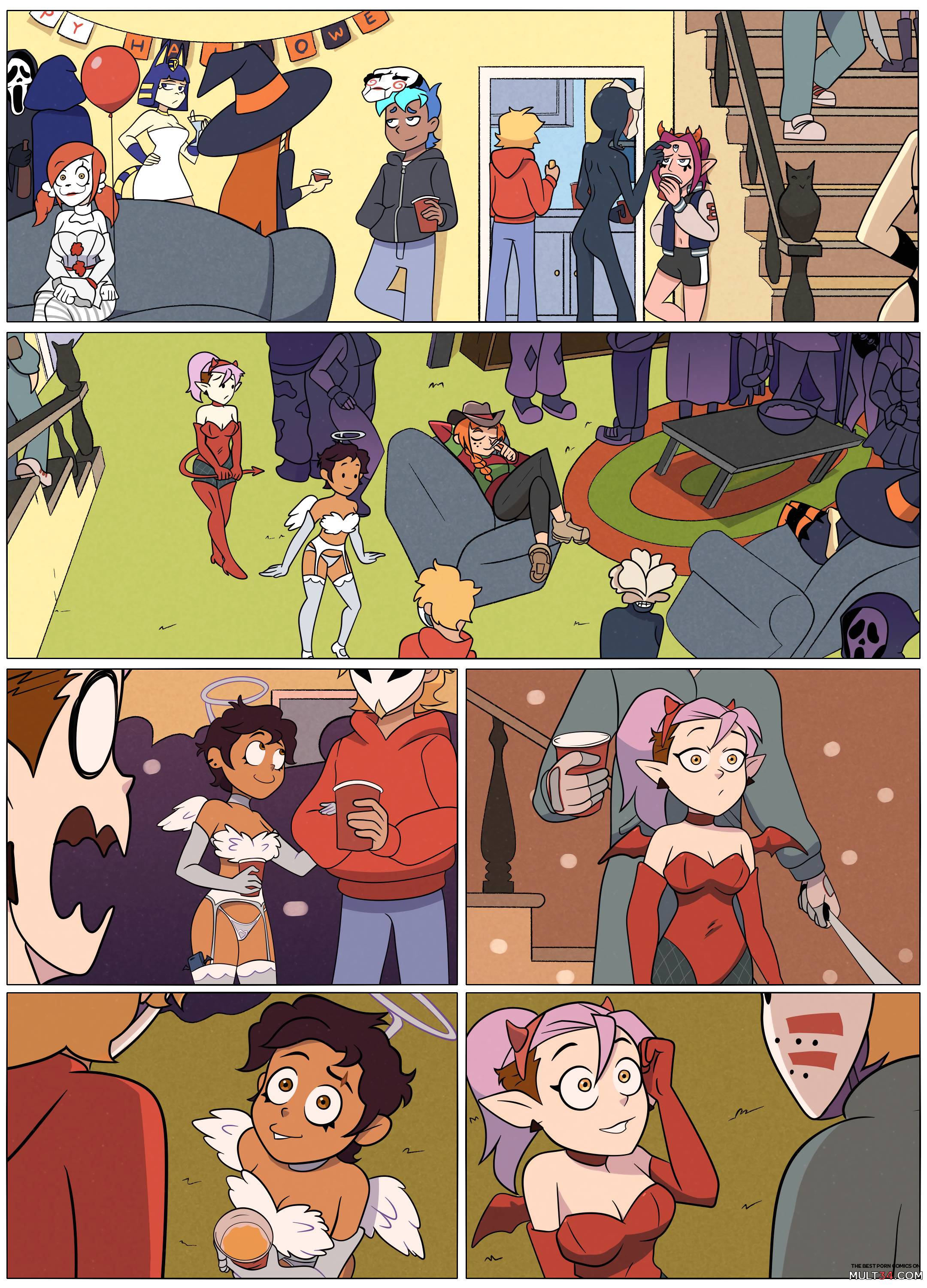 Luz and Amity's Halloween Party - Porn Comics page 2