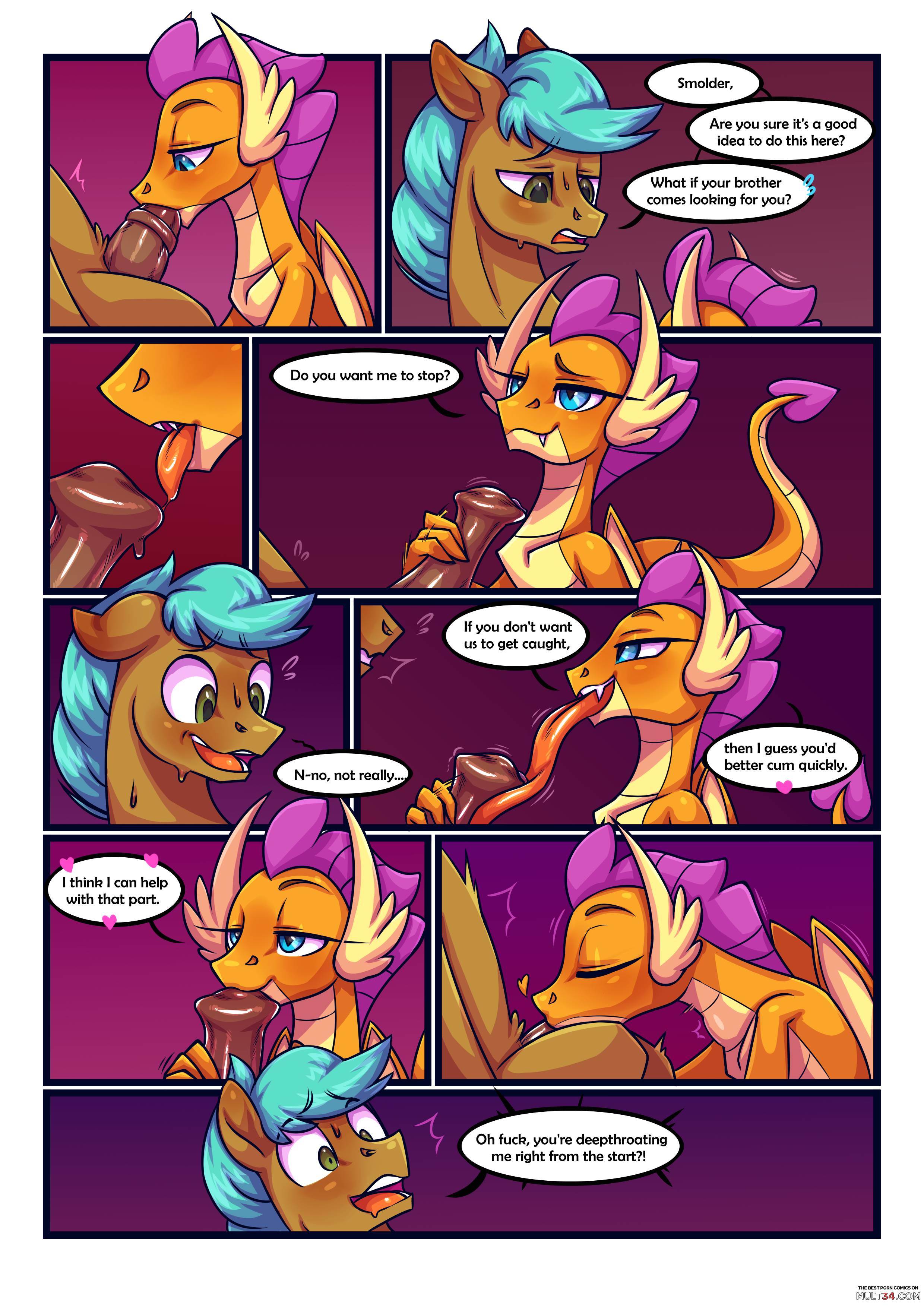 Smolder x OC Comic 3 - Porn Comics page 4