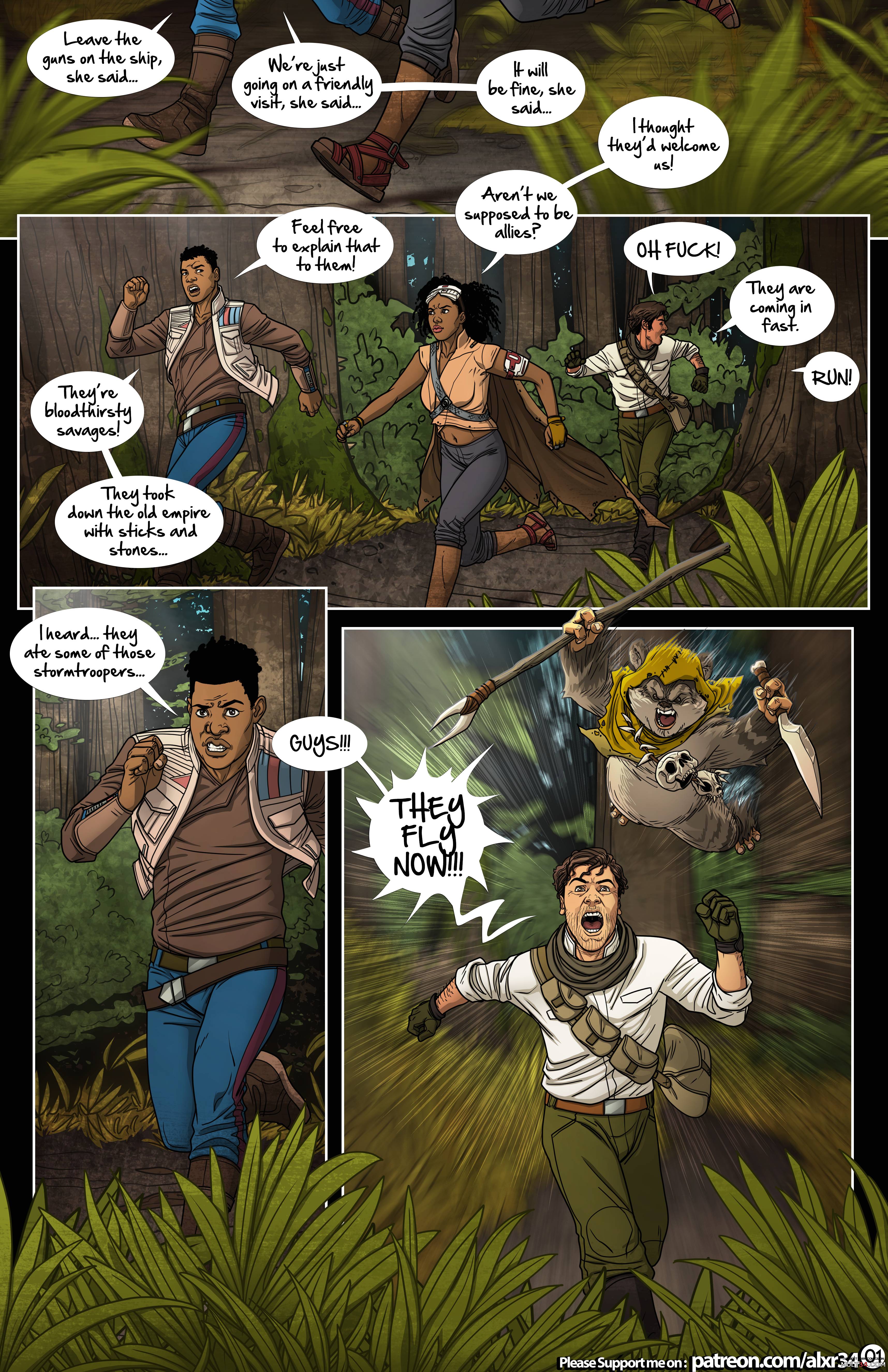 Star Wars: A Complete Guide to Wookie Sex 5 - Jungle Love - Porn Comics page 2