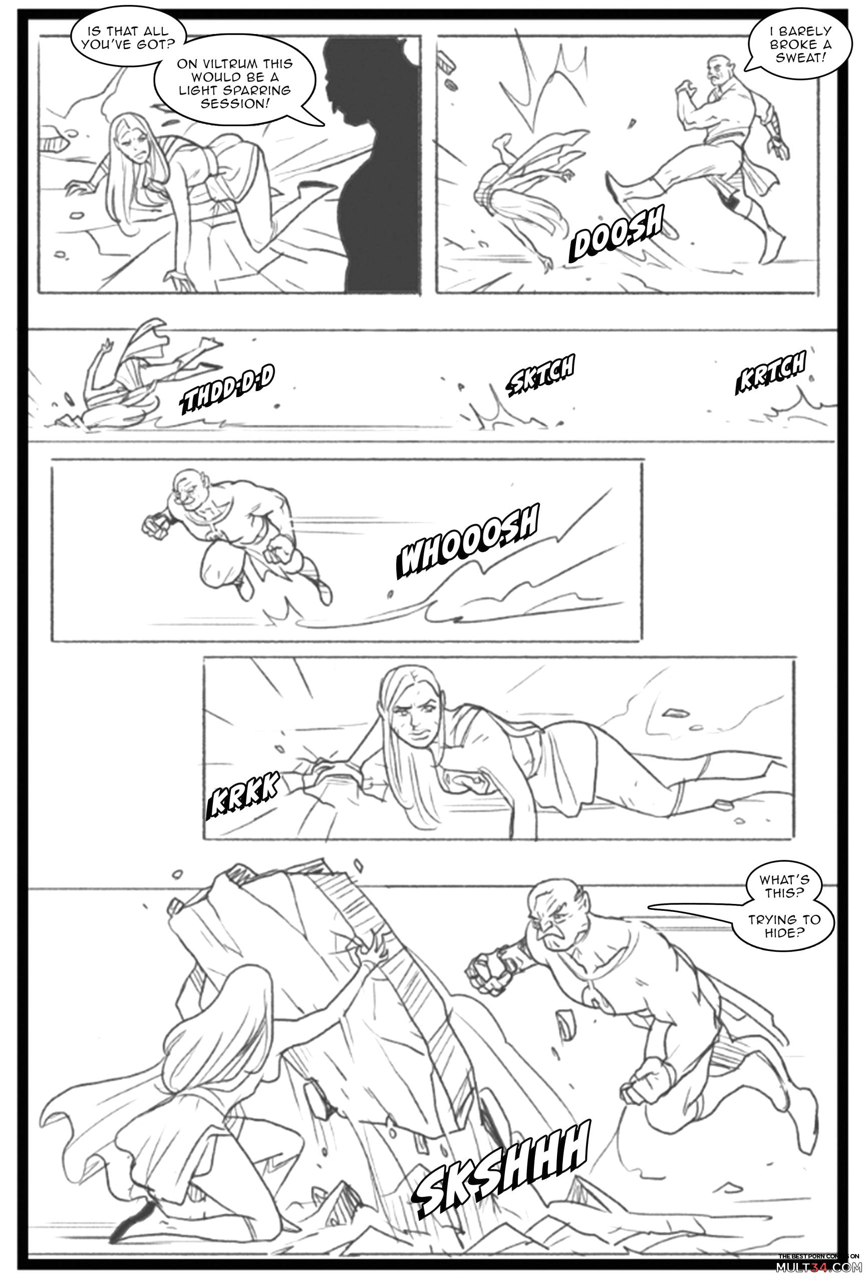 Supergirl vs Conquest - Porn Comics page 10