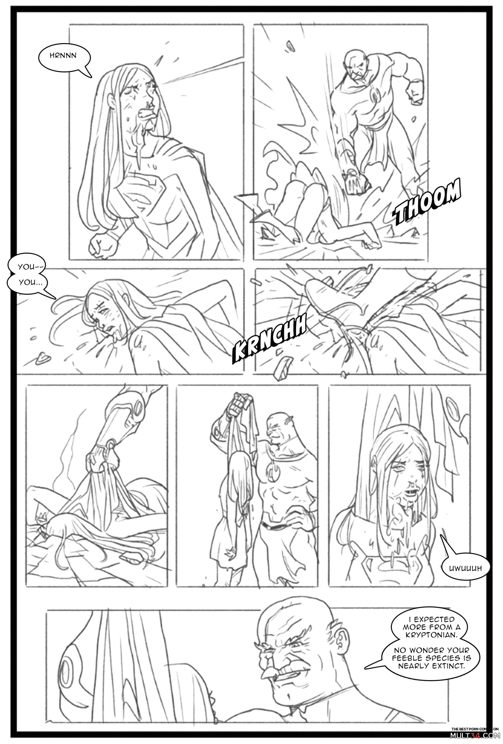 Supergirl vs Conquest - Porn Comics page 12