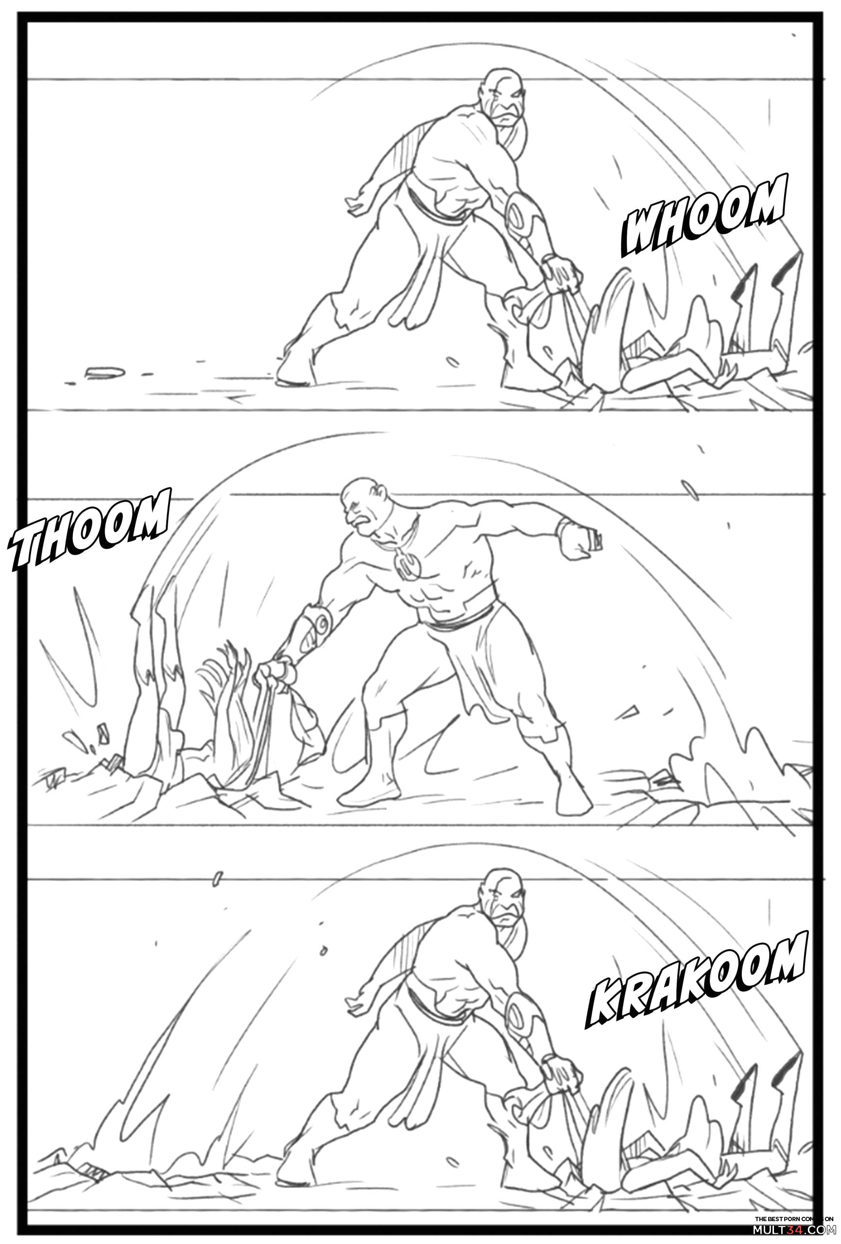Supergirl vs Conquest - Porn Comics page 13
