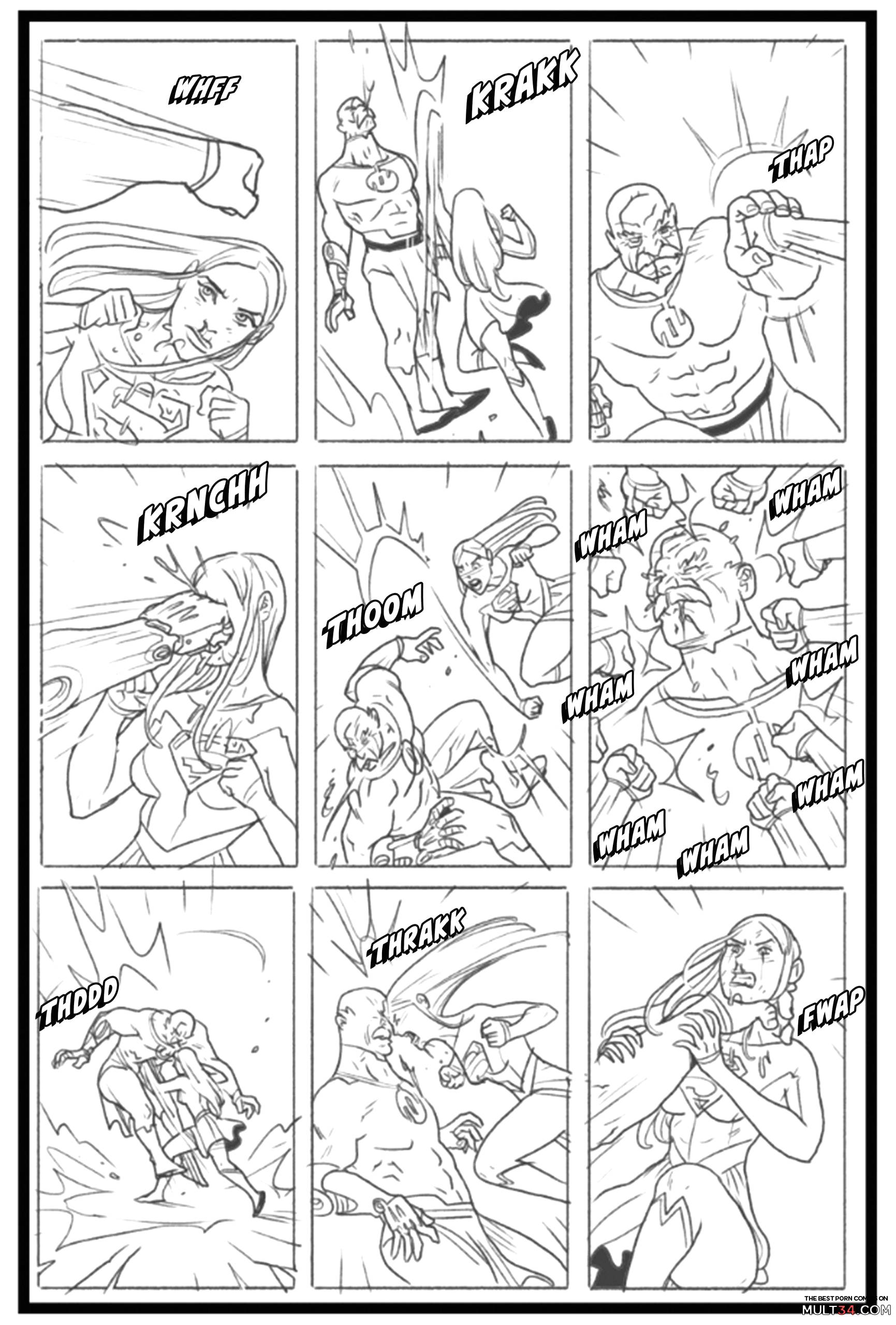 Supergirl vs Conquest - Porn Comics page 16