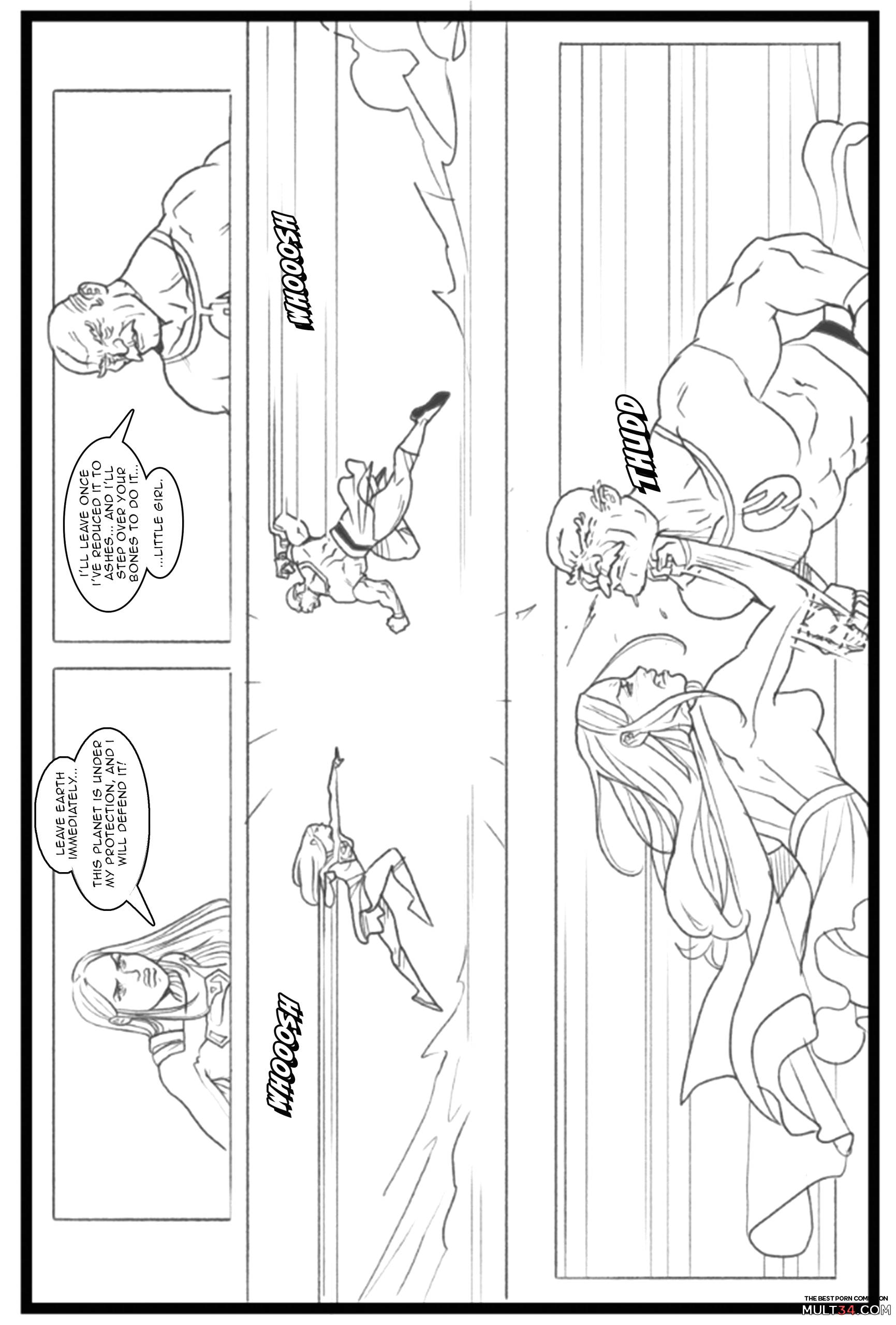Supergirl vs Conquest - Porn Comics page 2