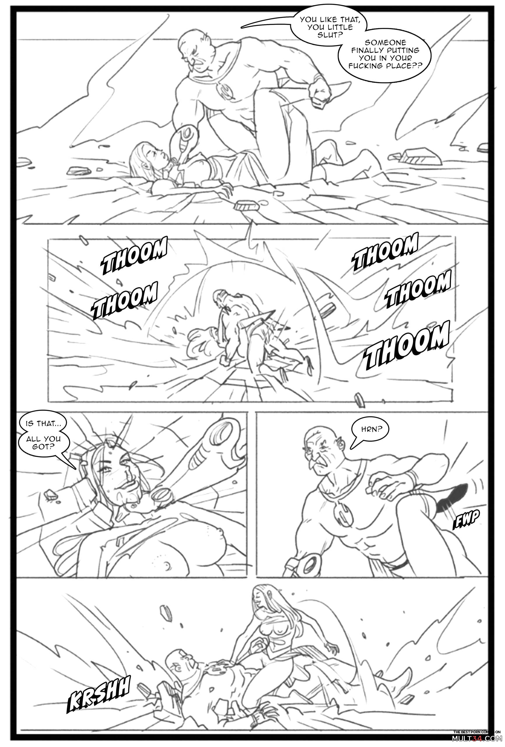 Supergirl vs Conquest - Porn Comics page 23