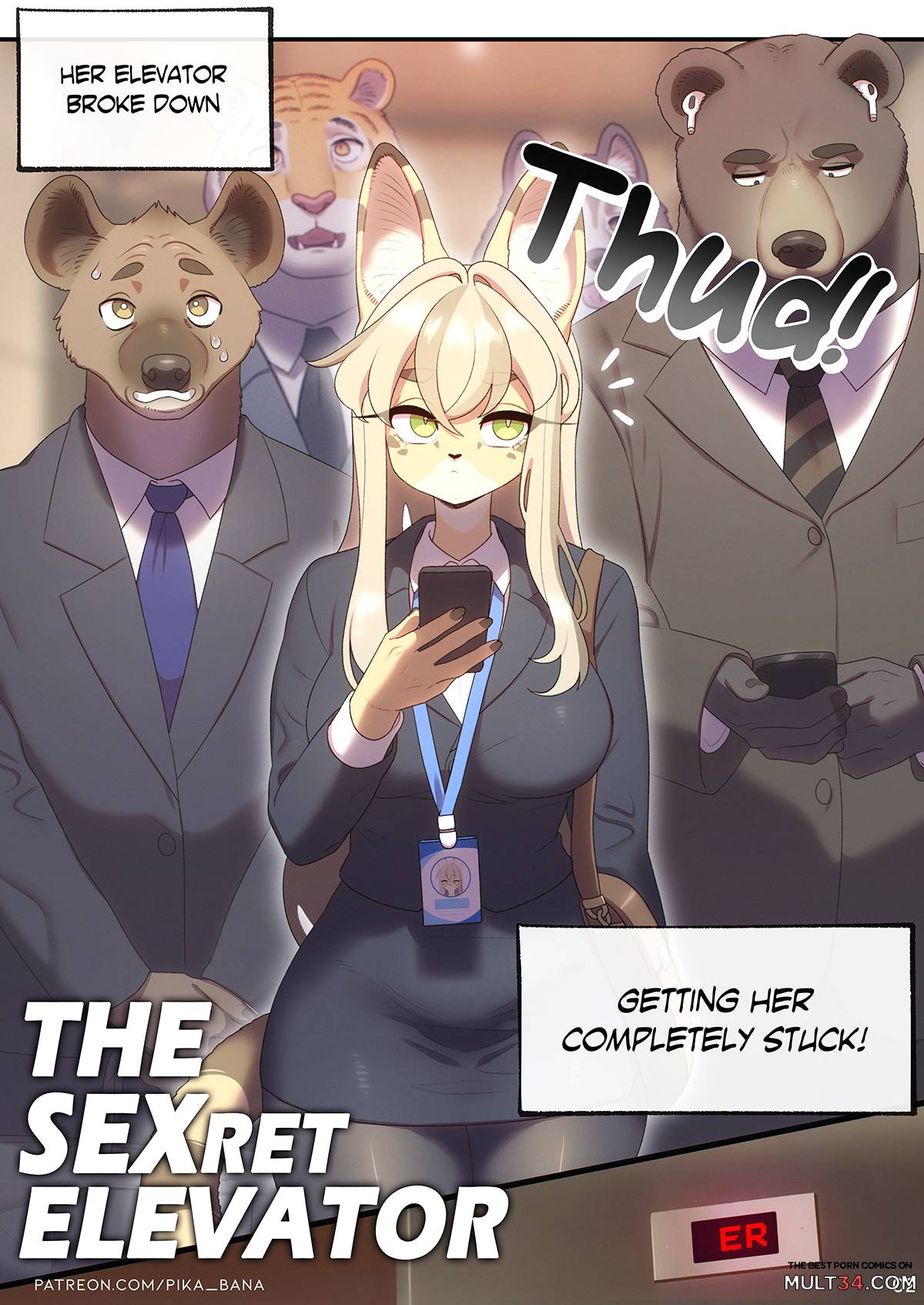 The SEXret Elevator - Porn Comics page 2