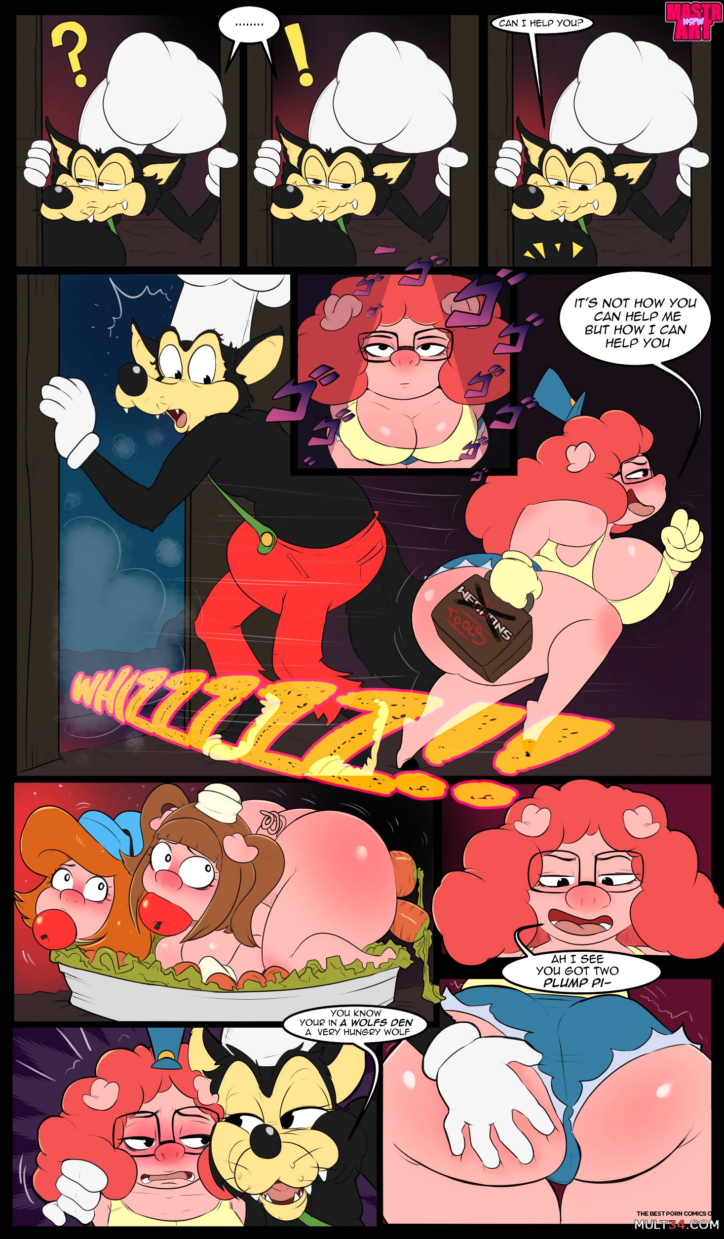 The three short stack pigs - Porn Comics page 8