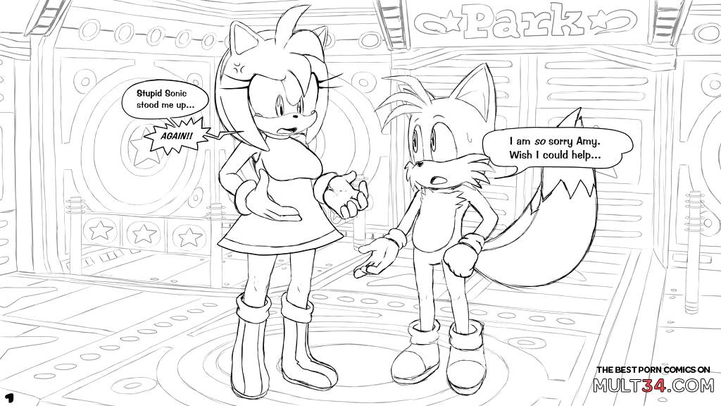 Amy's Twinkle Park Date - Porn Comics page 1
