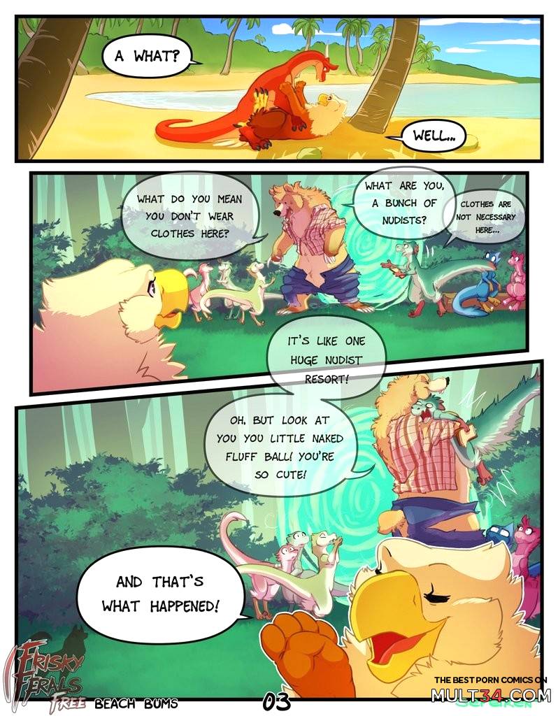 Frisky Ferals - Beach Bums - Porn Comics page 3