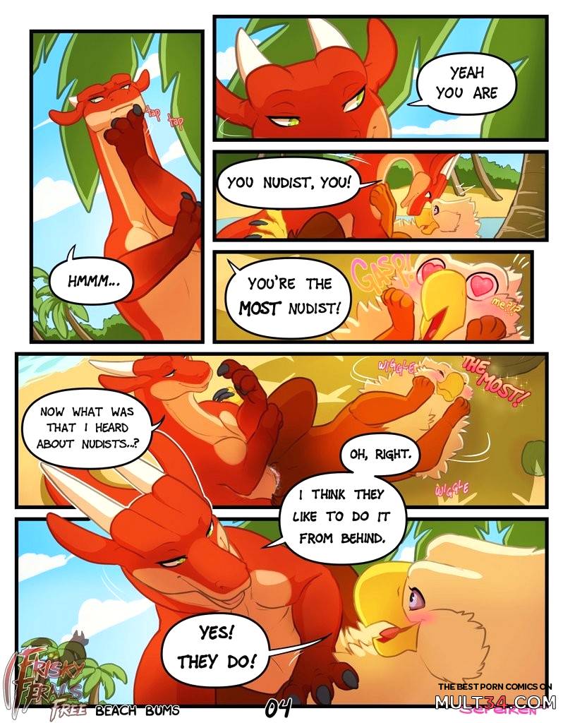 Frisky Ferals - Beach Bums - Porn Comics page 4