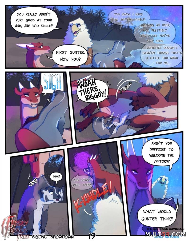 Frisky Ferals - Sibling Showdown - Porn Comics page 19