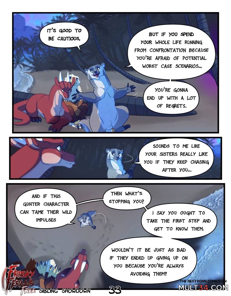 Frisky Ferals - Sibling Showdown - Porn Comics page 33