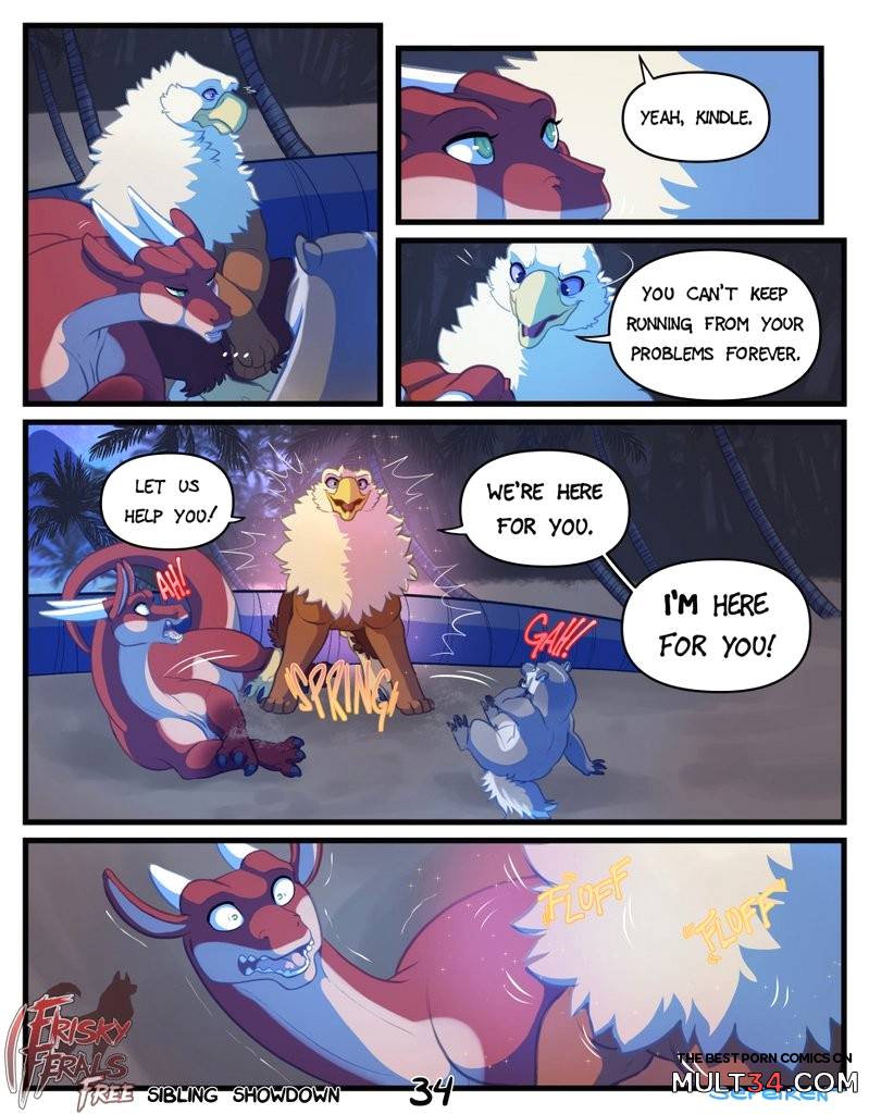 Frisky Ferals - Sibling Showdown - Porn Comics page 34