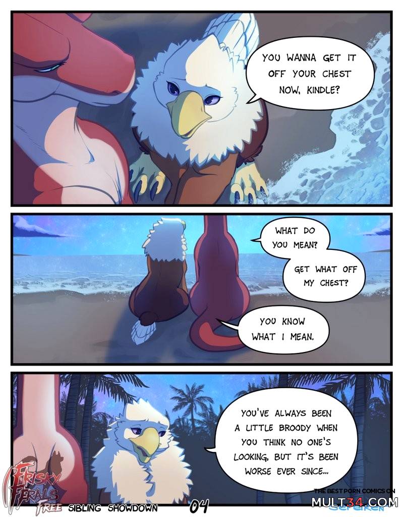 Frisky Ferals - Sibling Showdown - Porn Comics page 4