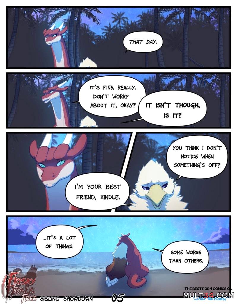 Frisky Ferals - Sibling Showdown - Porn Comics page 5