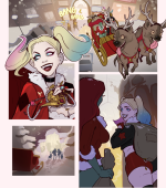 Harley and Ivy's Christmas Kiss - Porn Comics page 1