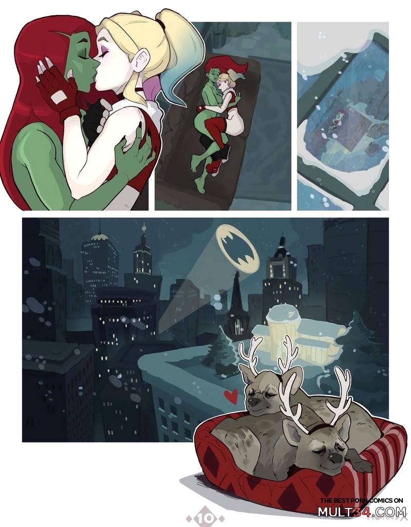 Harley and Ivy's Christmas Kiss - Porn Comics page 10
