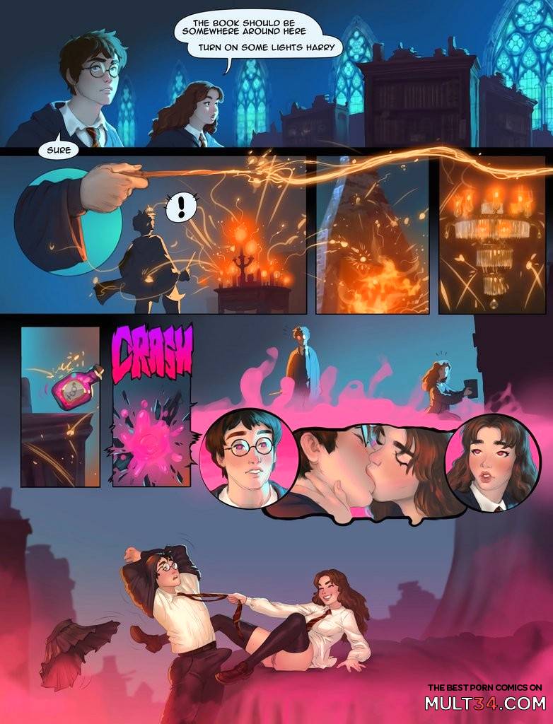 Harry and Hermione in the Room of Requirements - Porn Comics page 1