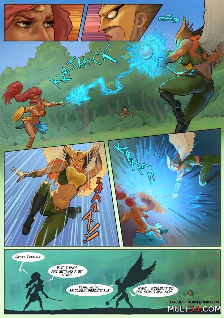 Hot Duels V Urbosa vs Hawkgirl - Porn Comics page 2