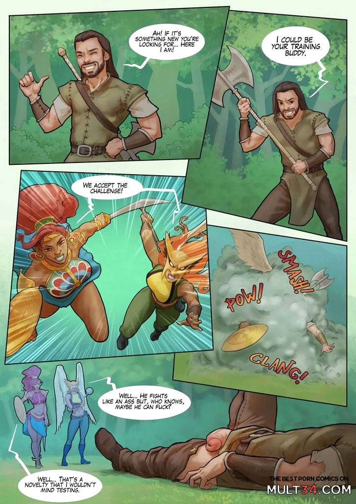 Hot Duels V Urbosa vs Hawkgirl - Porn Comics page 3