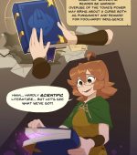 Monster Researcher Eclair and the Book of Imps! - Porn Comics page 1