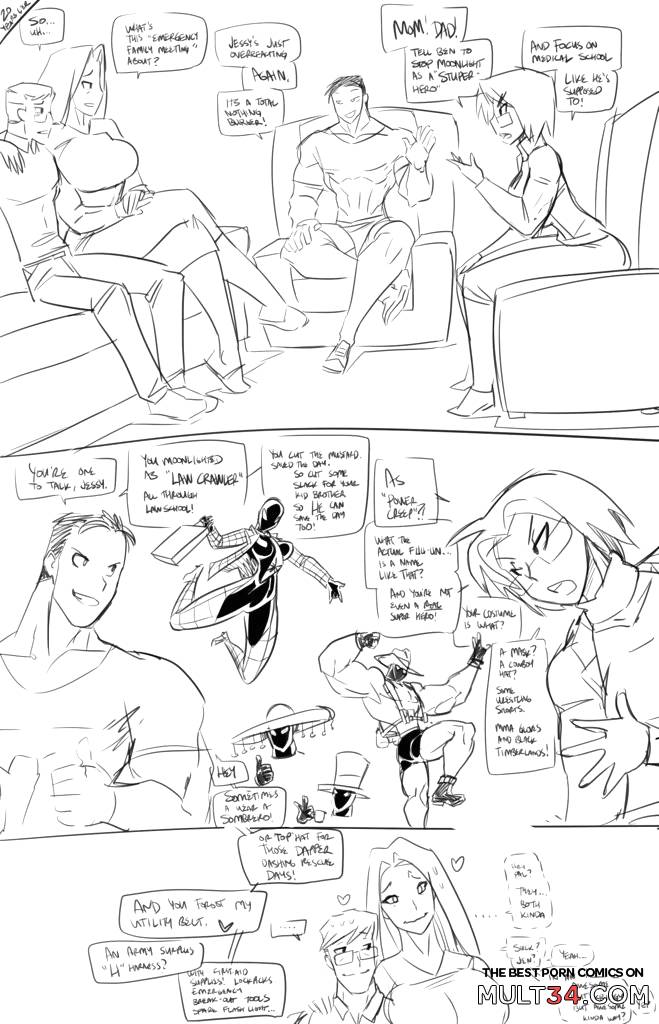 Spidey and She-Hulk: Are Noisy Neighboors - Porn Comics page 21