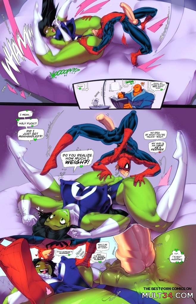 Spidey and She-Hulk: Are Noisy Neighboors - Porn Comics page 4
