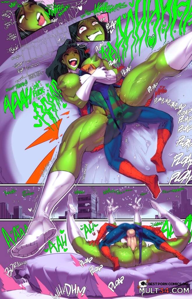 Spidey and She-Hulk: Are Noisy Neighboors - Porn Comics page 7