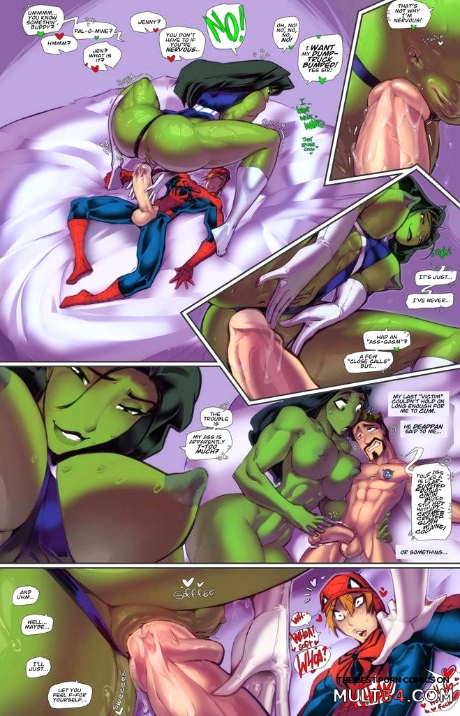 Spidey and She-Hulk: Are Noisy Neighboors - Porn Comics page 9